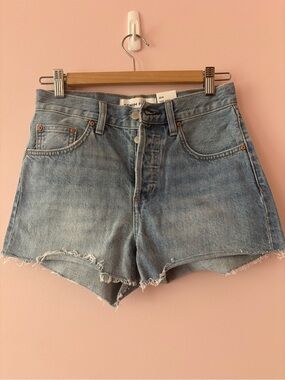Cheeky denim shorts